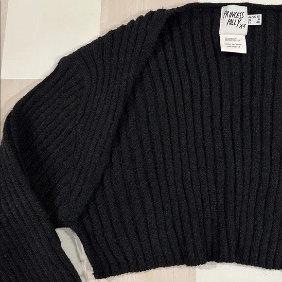 princess polly black witchy bolero shrug - Picture 2 of 8